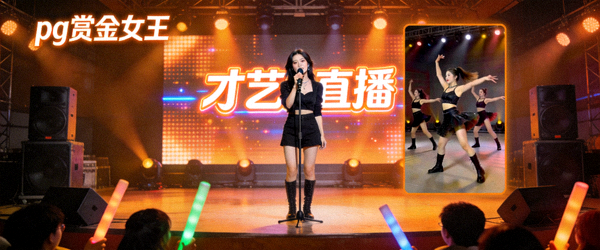 pg赏金女王才艺直播现场 - 主播展示歌唱、舞蹈等才艺